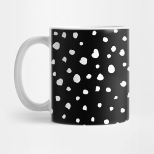 Dalmatian Dots, Dalmatian Spots, Black and White Mug